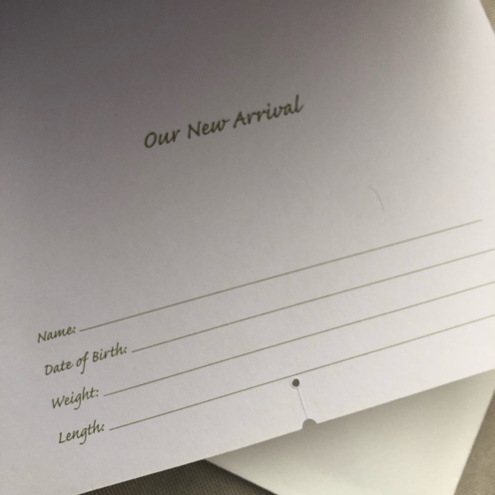 New Arrival - Announcement Card & Picture Frame in One - Picture 4 of 6